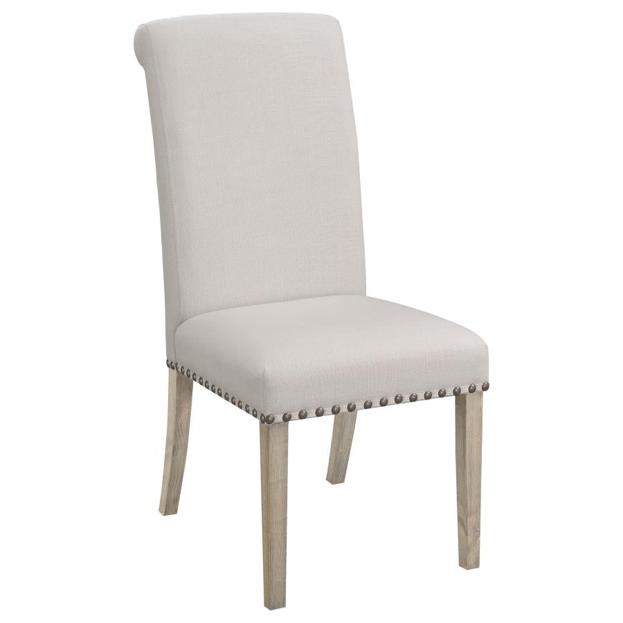 Set of 2 Celia Upholstered Side Chairs Rustic Smoke and Grey