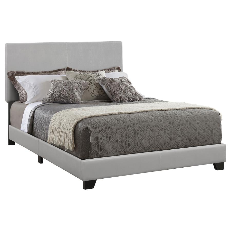 Dina Upholstered Queen Bed Grey