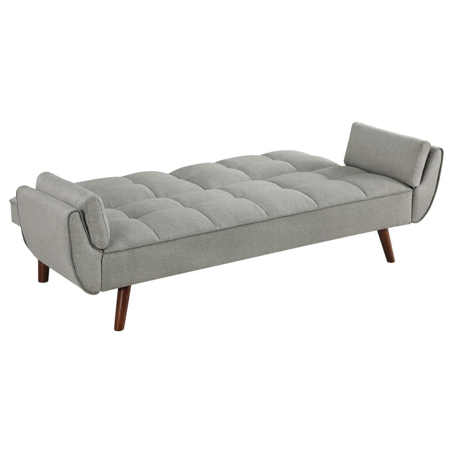 Claudia Upholstered Buscuit Tufted Covertible Sofa Bed Grey