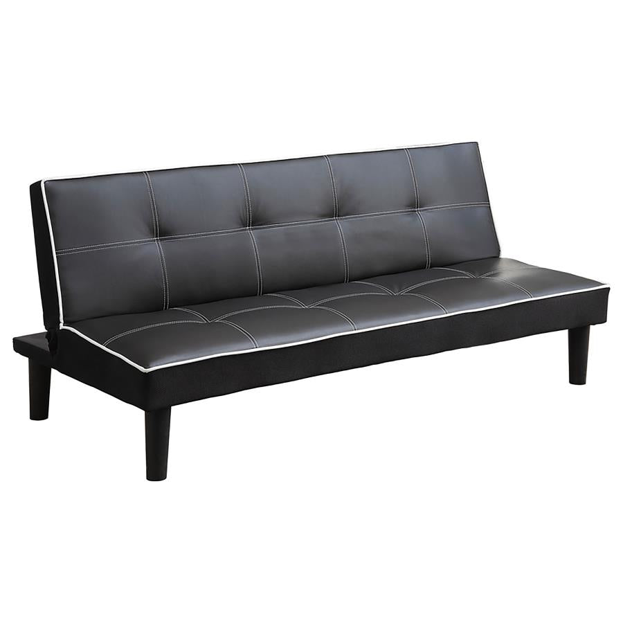 Karina Tufted Upholstered Sofa Bed Black