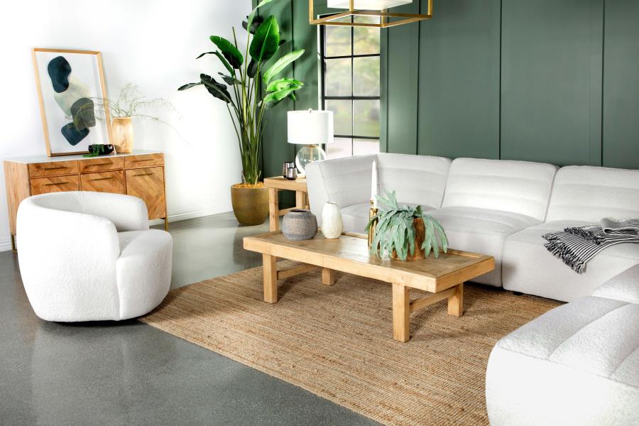 Serene 6-piece Upholstered Sectional Natural