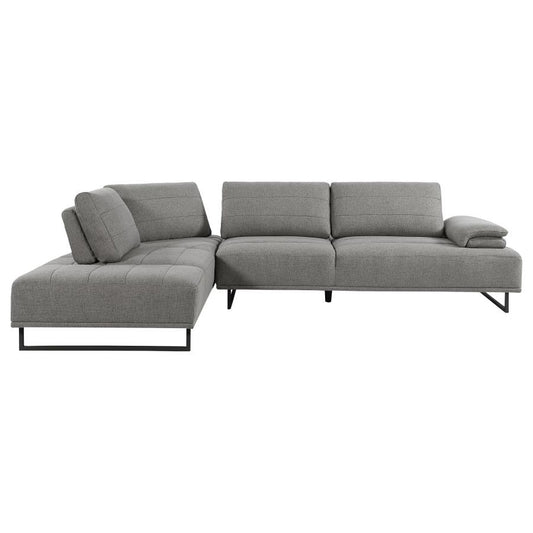 Alex 2-piece Adjustable Back Sectional Taupe