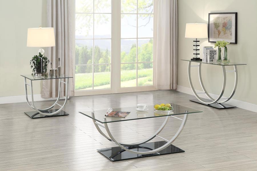 Dalia U-shaped Coffee Table Chrome