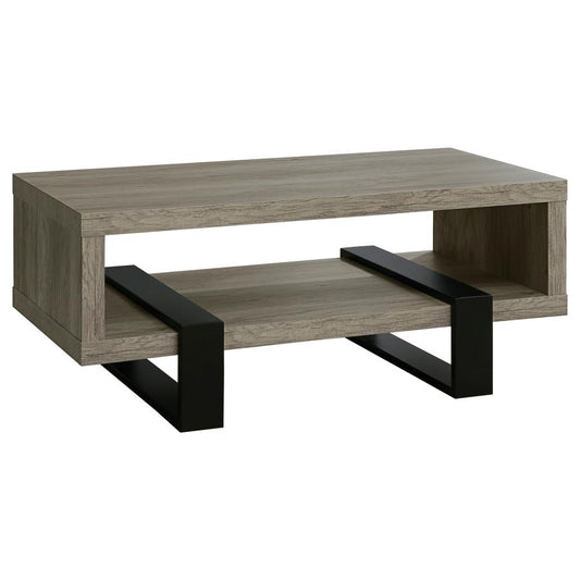 Diana Coffee Table with Shelf Grey Driftwood