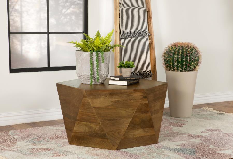 Zaira Hexagonal Coffee Table Natural