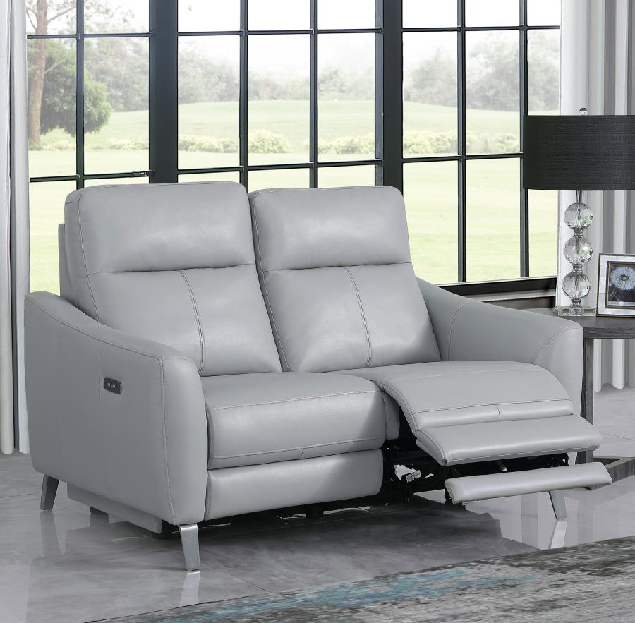 Derek Upholstered Power Reclining Loveseat