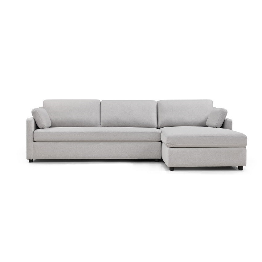 V-246 Right Upholstered Sectional Light Grey